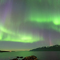 Northern lights on Akureyri, Iceland