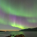 Northern lights on Akureyri, Iceland